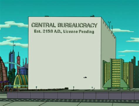 futurama bureaucrat episode.